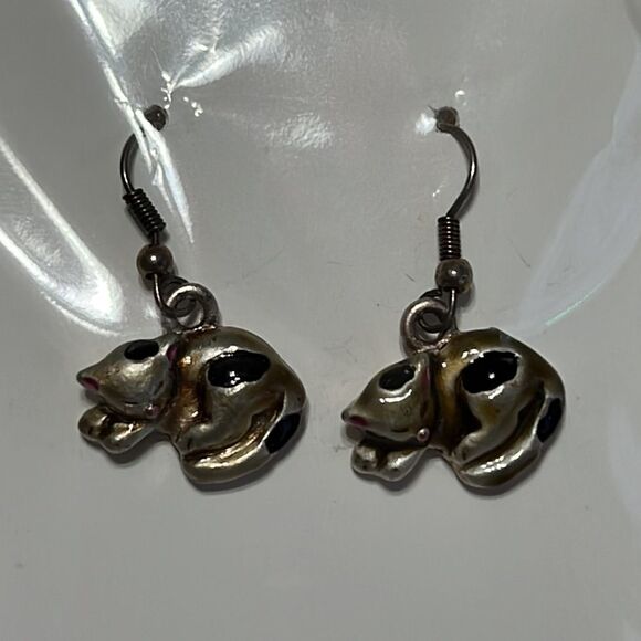 Adorable Silver-Tone Hanging Cats - Excellent Preowned Condition - Picture 8 of 9